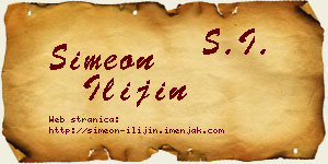 Simeon Ilijin vizit kartica